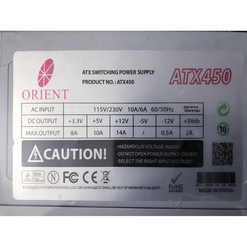 Nguồn PC Orient ATX 450W | BigBuy360 - bigbuy360.vn