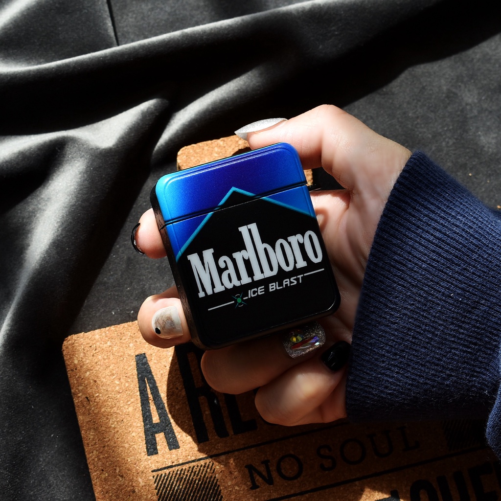 Vỏ Bảo Vệ Hộp Sạc Tai Nghe compatible AirPods 3 compatible AirPods 3/ 3/ 2Gd/ 3 Mẫu Mới Họa Tiết Ice Marlboro 2021 New compatible AirPods3