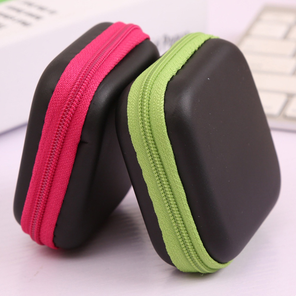 Túi Đựng Tai Nghe / Ổ Đĩa USB Hình Vuông / Chữ Nhật Chất Liệu Nylon Tiện Dụng Ốp