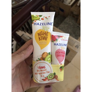 Sữa Rửa Mặt Hazeline ngừa mụn sáng da nghệ 50gr tặng