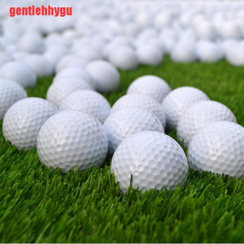 Set 10 Quả Bóng Golf Chất Liệu Pu Màu Trắng