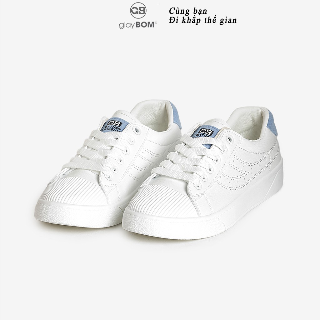 [Mã FAGREEN245 giảm 10% tối đa 30k đơn từ 99k] Giày Bata Nữ giayBOM Basic Da PU Đế Cao 2 cm B1074