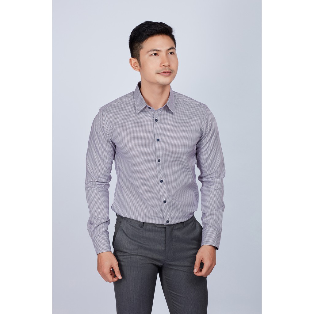 Áo sơ mi nam mattana Slim fit dài tay không túi MAM15200011711573