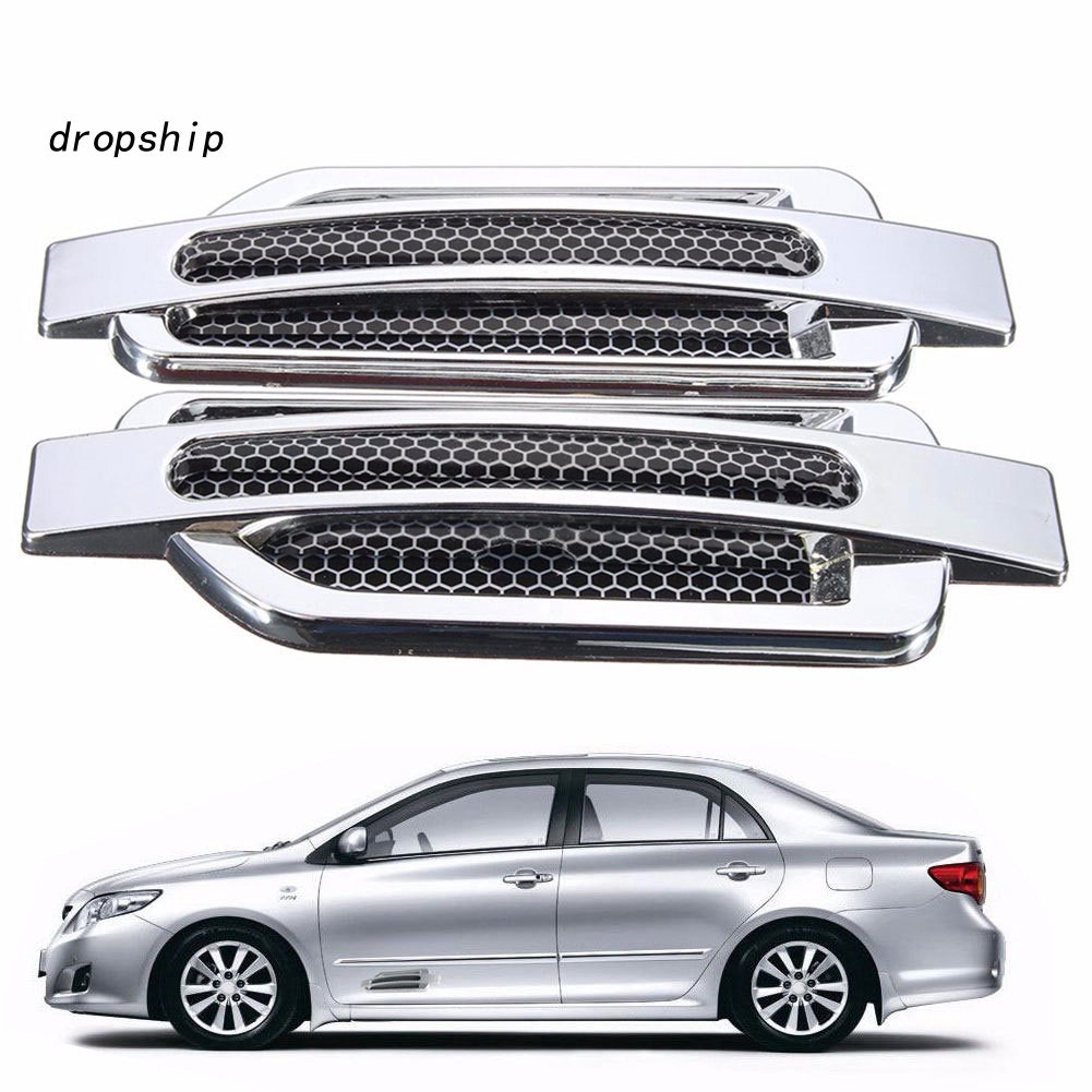 1 Cặp Miếng Dán Trang Trí Nắp Capo Xe Hơi Hình Lưới Tản Nhiệt / Nắp Ca Pô Độc Đáo Cho Xe Hơi DP 1 Cặp