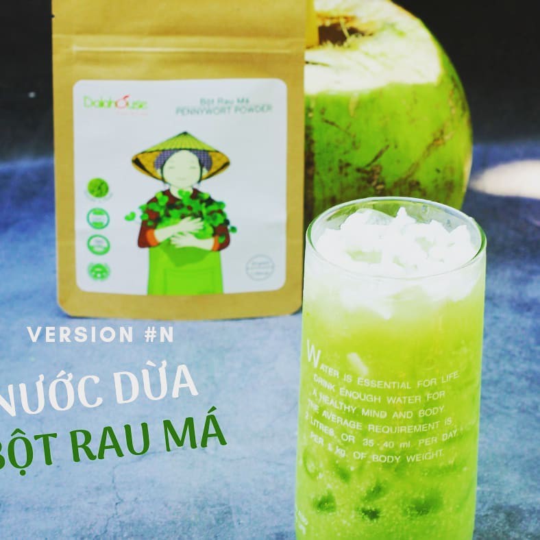 Bột rau má Dalahouse nguyên chất 100%, mát gan giải nhiệt, detox thải độc cơ thể - Túi 50g