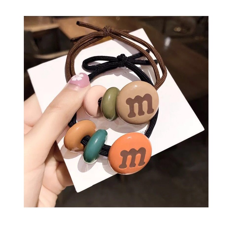 Cột tóc co giãn socola mm dễ thương hottrend tiện lợi giao màu ngẫu nhiên