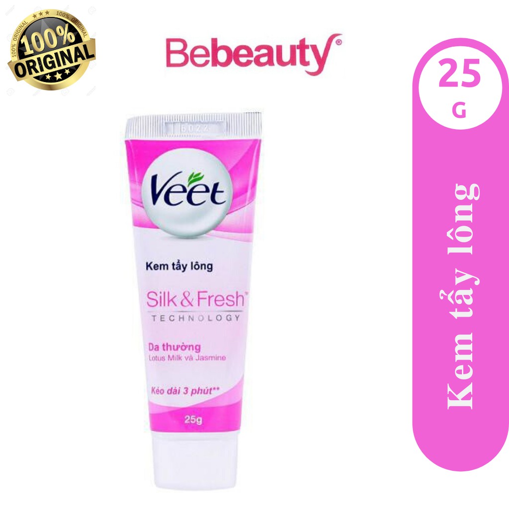 Kem tẩy lông dịu nhẹ cho da thường Veet Silk &amp; Fresh 25g &lt;2200845&gt;