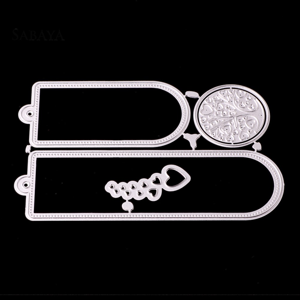 1 Bộ Khuôn Cắt Giấy Hình Trái Tim 1g