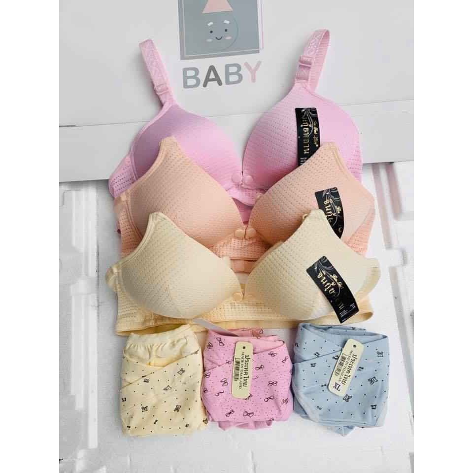 Sét 3 Áo, 3 Quân Lót Bầu Loại Đẹp, Chất Cotton