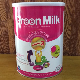 Green milk dành cho trẻ 0-12m : tăng cường miễn dịch - hỗ trợ hấp thu