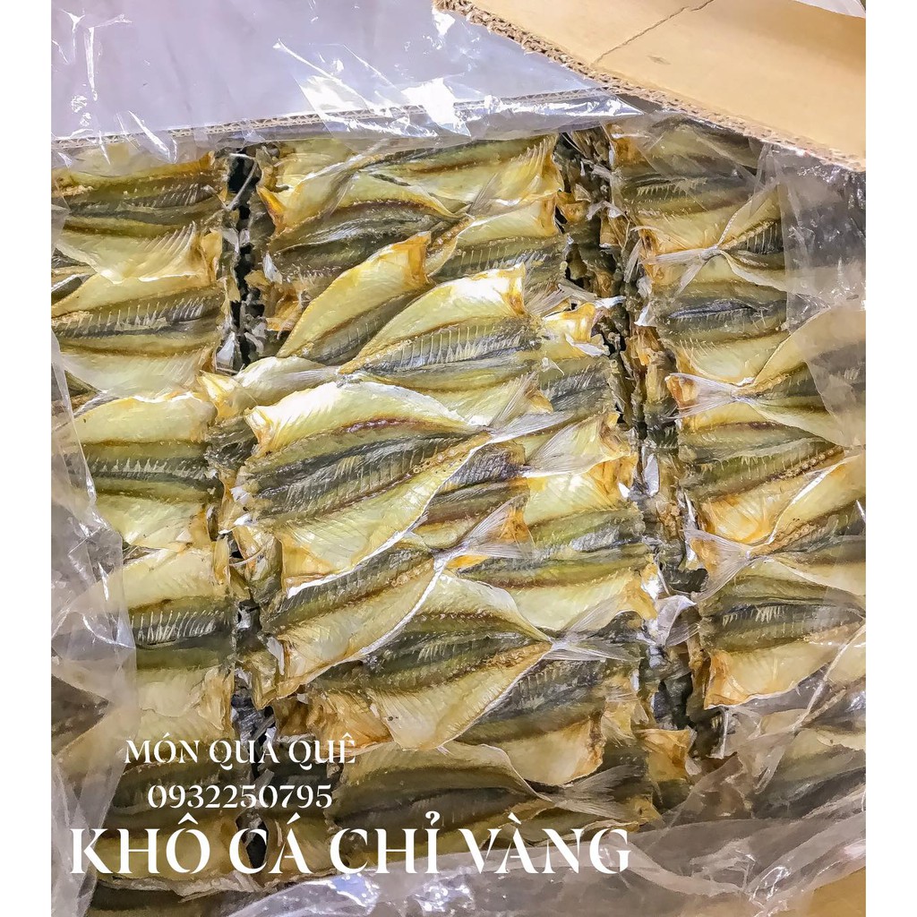 KHÔ CÁ CHỈ VÀNG CÀ MAU con lớn, thịt dầy, tẩm vị thơm ngon