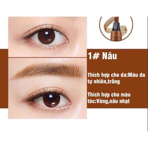 Bút Kẻ Mày Phẩy Sợi Suake Eyebrown Contuoring Hàng Chính Hãng Nội Địa Trung | BigBuy360 - bigbuy360.vn