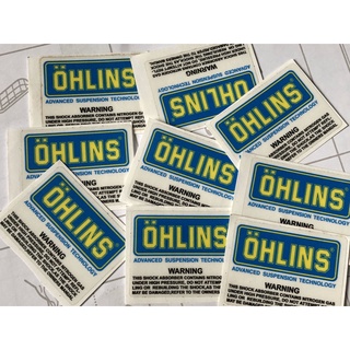 2 Miếng Tem Phuộc Ohlins Xanh Trong Suốt Dán Phuộc