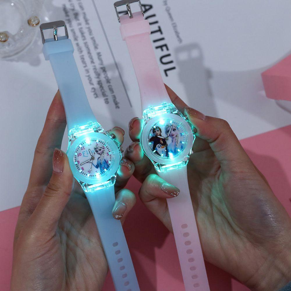 Đồng Hồ LED Điện Tử Dạ Quang Hình Anime QUINTON Kuromi Đáng Yêu Trang Trí Cho Trẻ Em