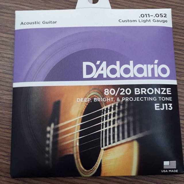 Dây đàn guitar Acoustic D Addario EPX26, EZ910, EJ13, EJ15, EZ900, EZ920 G4U Guitar bộ gồm 6 dây đàn ghita sắt