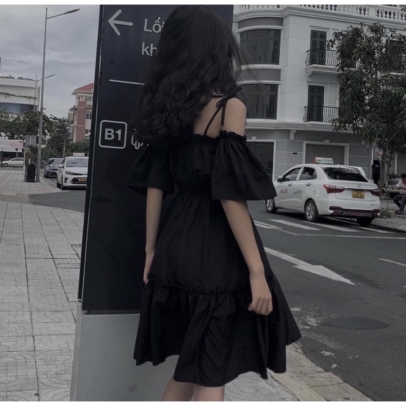Váy - Đầm BLACK ANGEL CÁ TÍNH THỜI TRANG FREESIZE