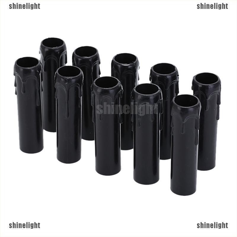 Bộ 10 Ống Nhựa Đựng Nến Trang Trí Độc Đáo