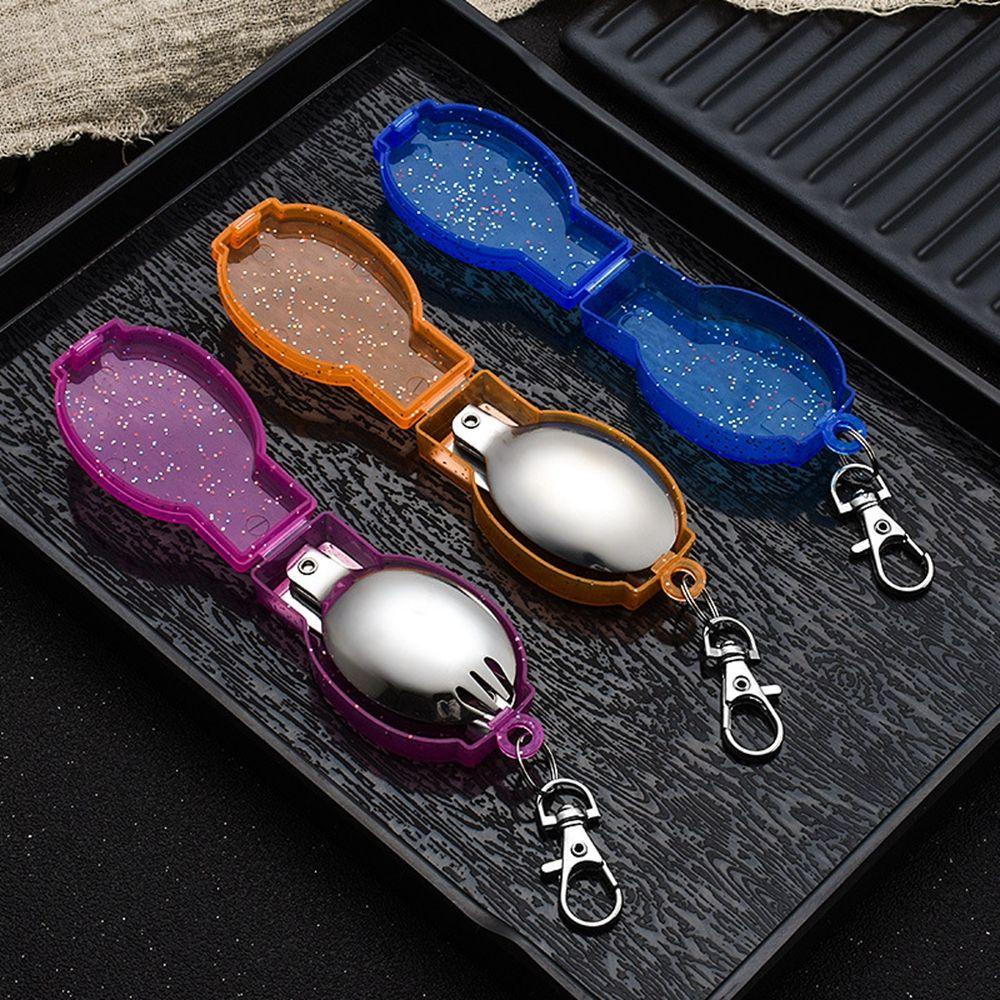 YIYU Bộ Muỗng Nĩa Bỏ Túi Mang Đi Cắm Trại Tiện Dụng