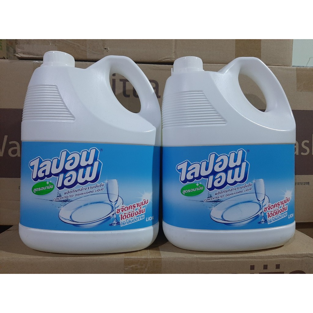 Nước rửa chén Lipon F Không mùi Can 3600ml