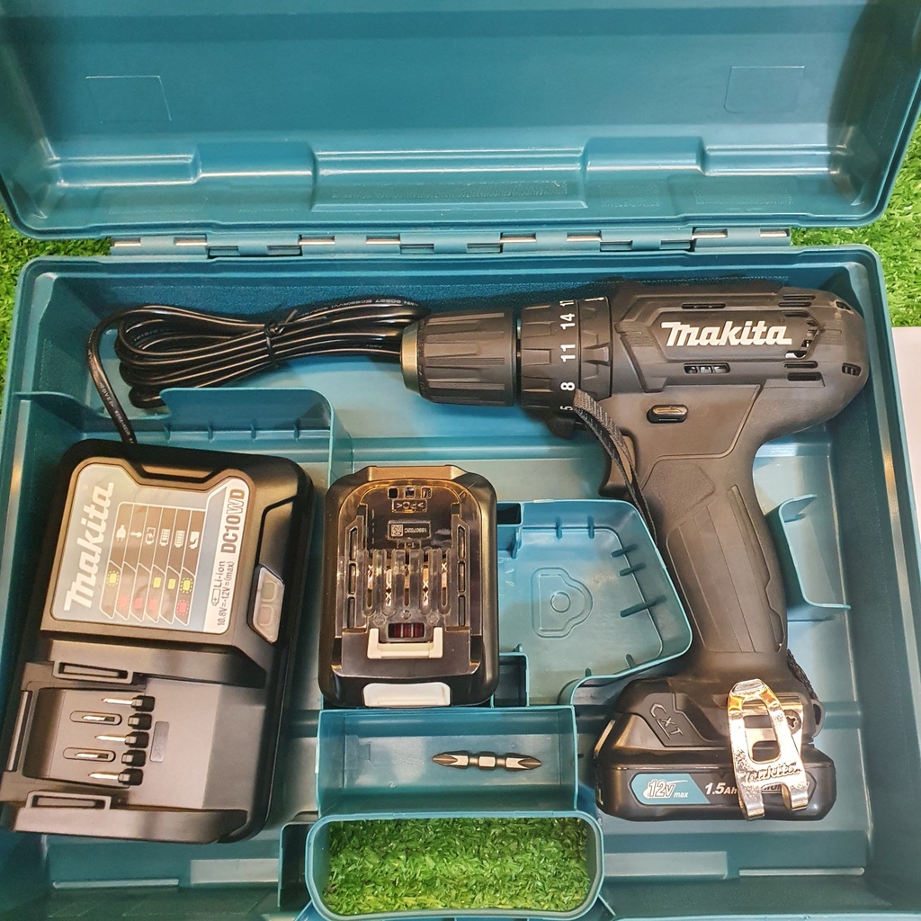 Máy khoan búa và vặn vít dùng pin  Makita HP333DWYB Bô 2 pin 1 pin và thân máy