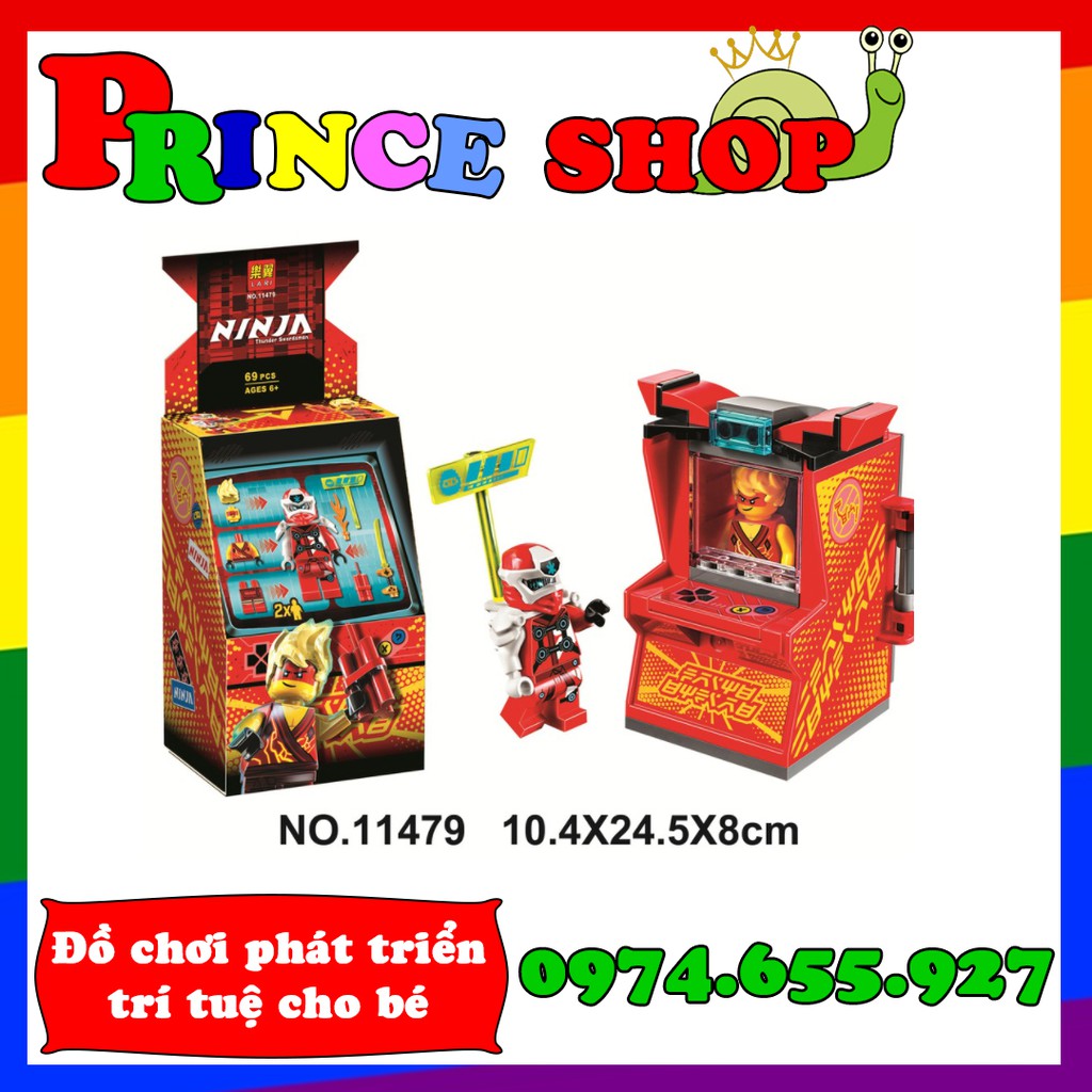 Bộ xếp hình ninjago ss12 - Máy chơi game của Kai (Kai Avatar - Arcade Pod) - Lari 11479 (71714)
