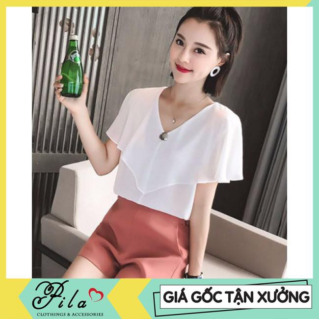 Áo kiểu nữ phom rộng bigsize chất vải lụa mỹ thoáng mát, màu sắc sang trọng tươi sáng đi làm đi chơi Pila.House