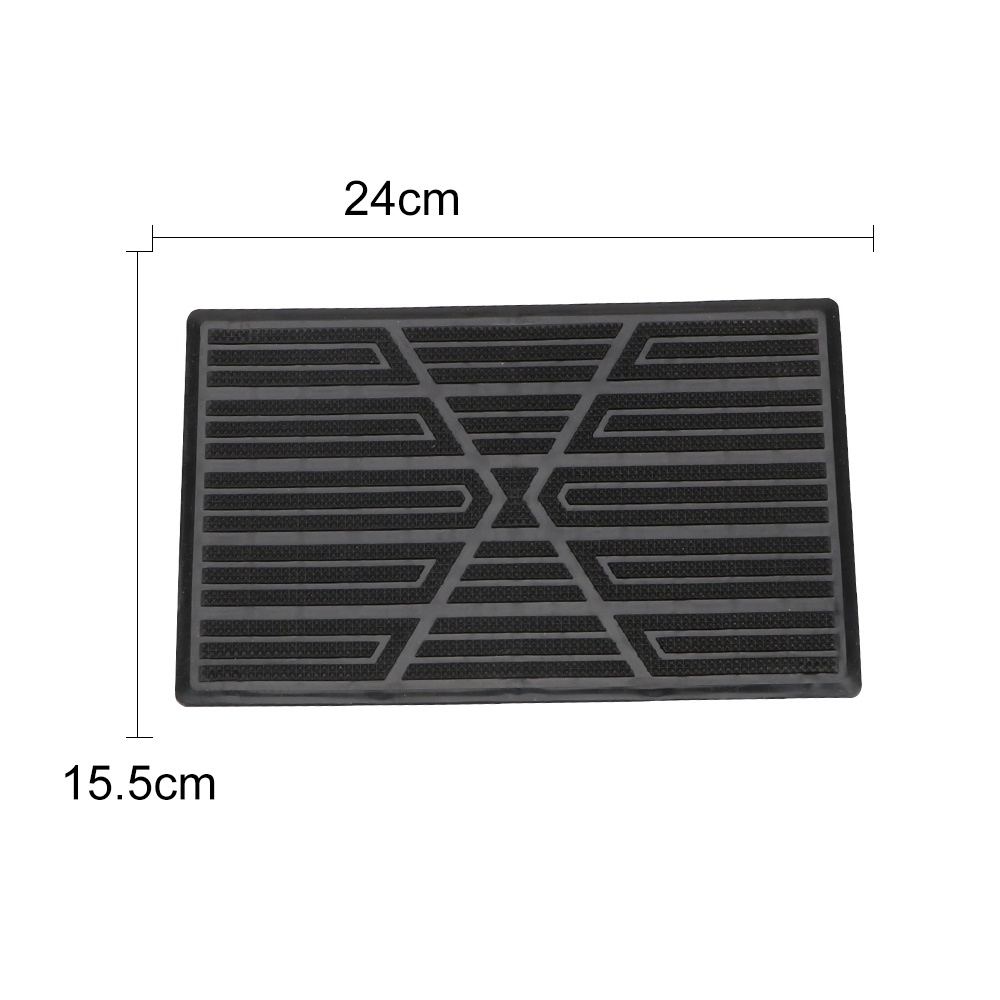 Miếng Lót Bàn Đạp Xe Hơi Bằng PVC Chống Trượt Màu Đen 25*16cm Tiện Dụng