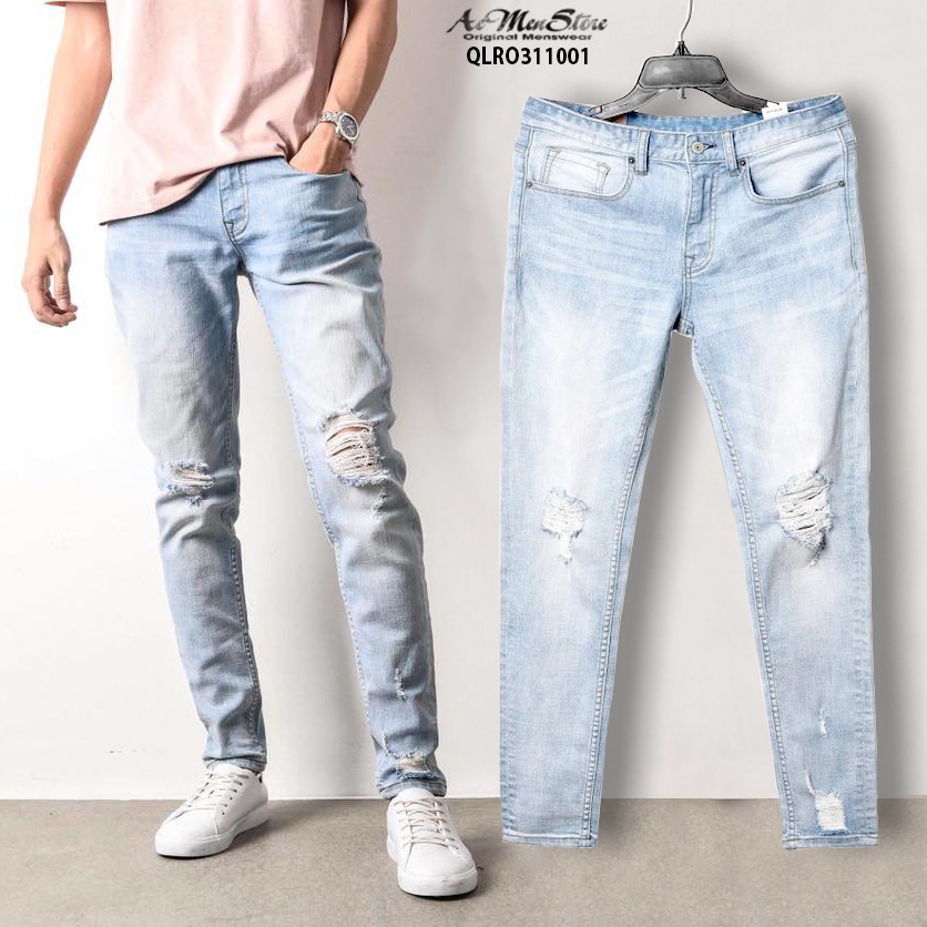 Quần jean nam rách skinny của Routine