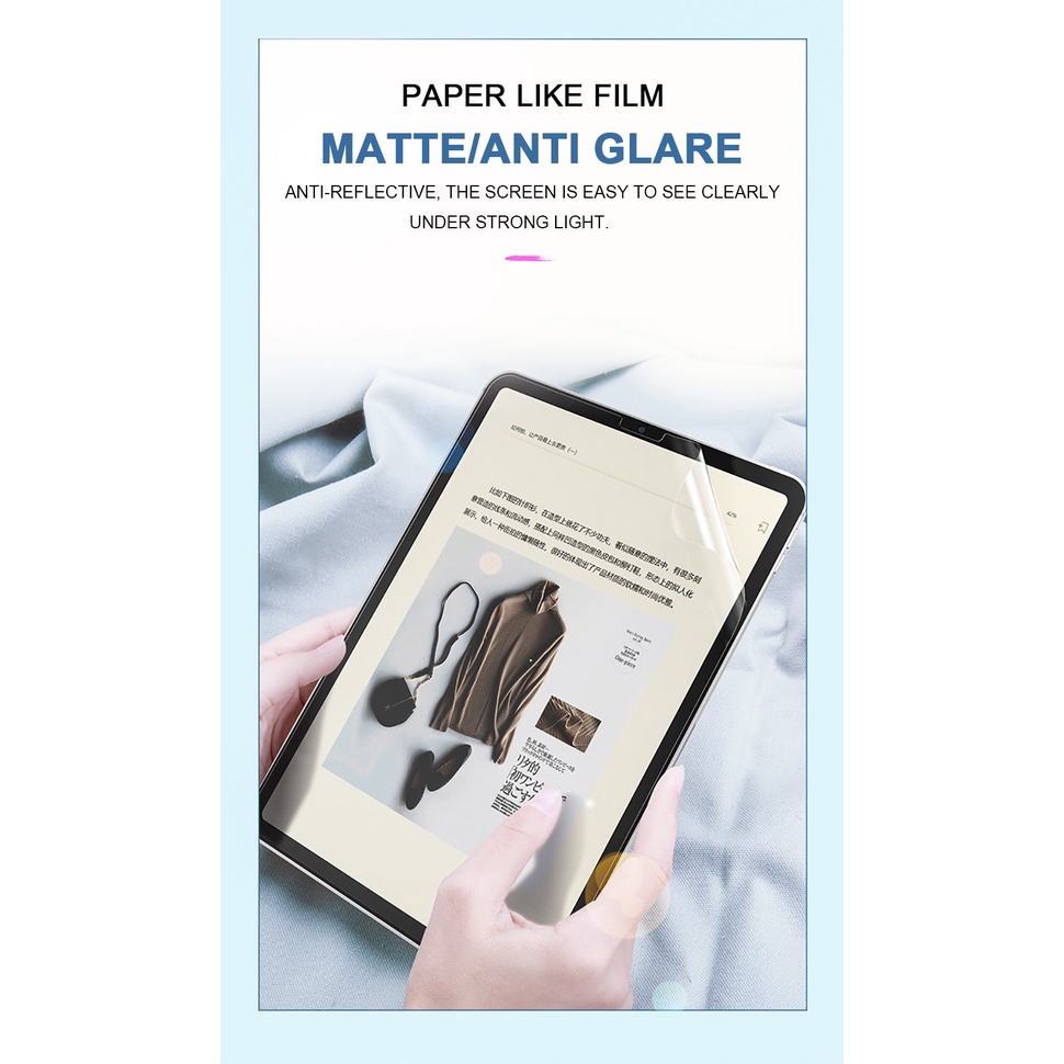 Màng Bảo Vệ Màn Hình Máy Tính Bảng Cho Ipad Pro 11 12.9 2021 Air5 2022 5th 6th Gen 9.7 7th 8th 9th 10.2 Air3 10.5 Mini5 Air4 4th 10.9 2020 2018