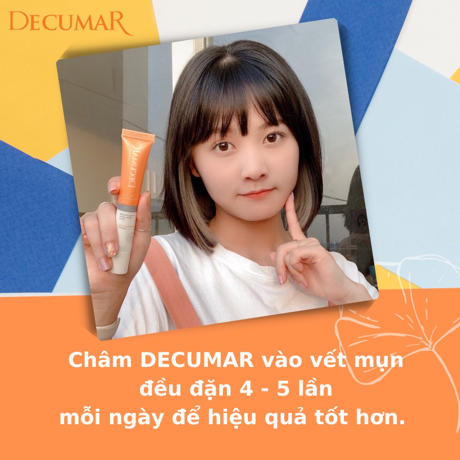 Gel mụn Decumar advanced 20g – giúp mờ thâm, ngừa sẹo tái tạo da dành cho da mụn