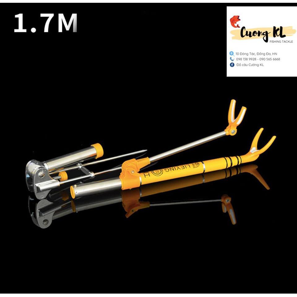 Chống cần câu tay có hộp đựng các cỡ 1m7, 2m1 và 2m4