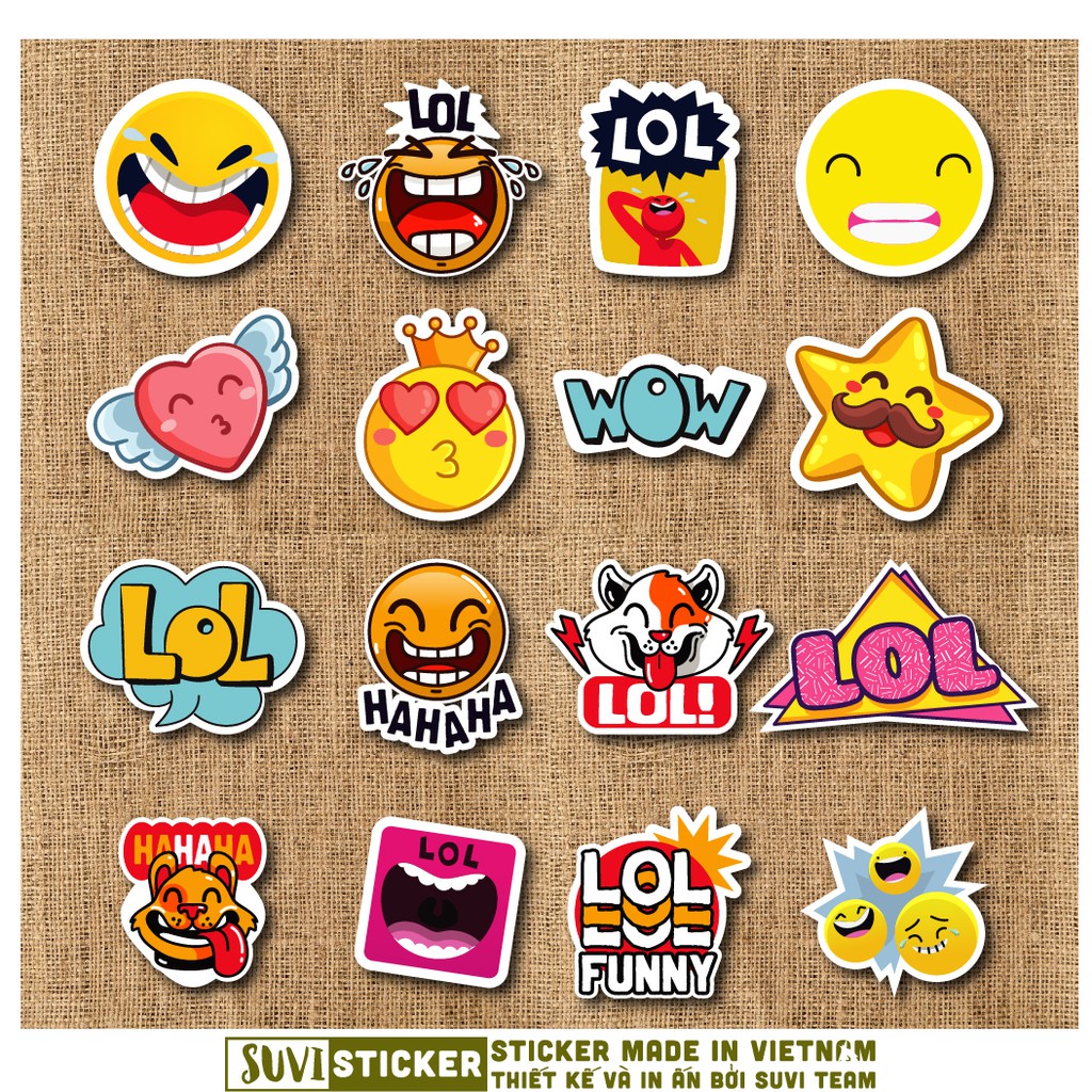Sticker Funny LoL chống nước sticker dán laptop, điện thoại, đàn guitar, mũ bảo hiểm, vali. MSP: K04