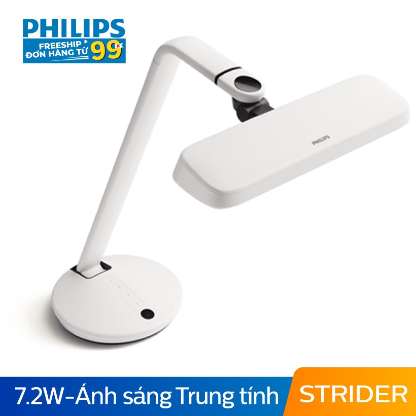 [Mã LT150 giảm 150k đơn 699k] Đèn bàn Philips LED EyeCare Strider 66111 7.2W