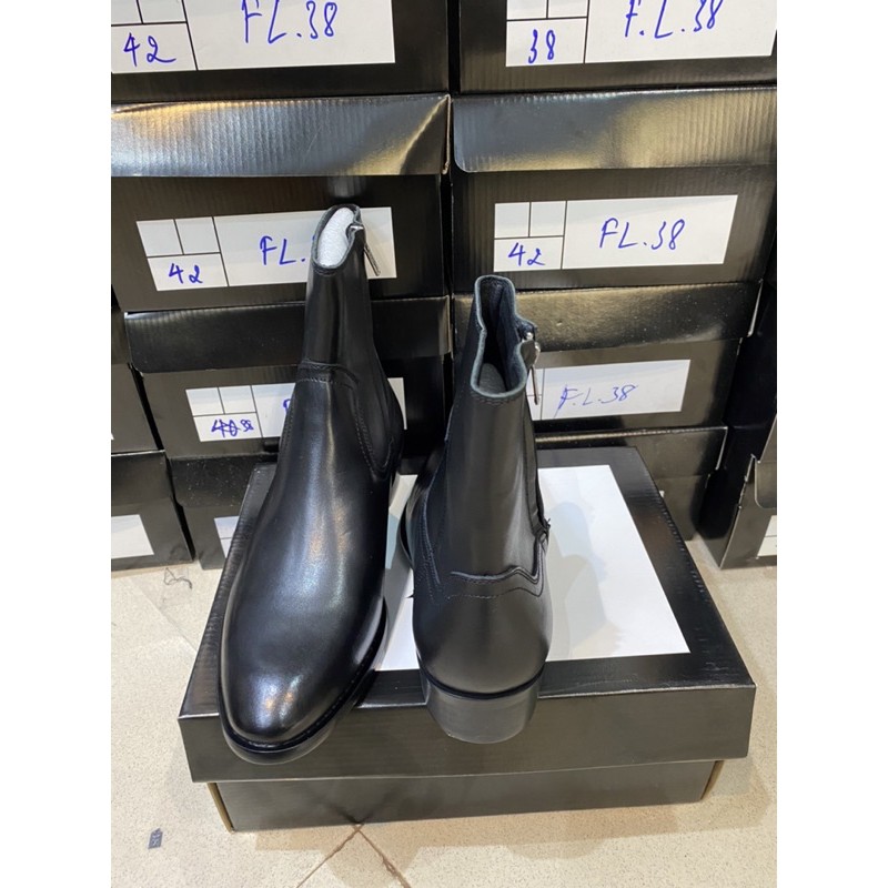 (ẢNH THẬT) ZIP BOOTS KÉO KHÓA DA BÒ - BẢO HÀNH 12 THÁNG | BigBuy360 - bigbuy360.vn