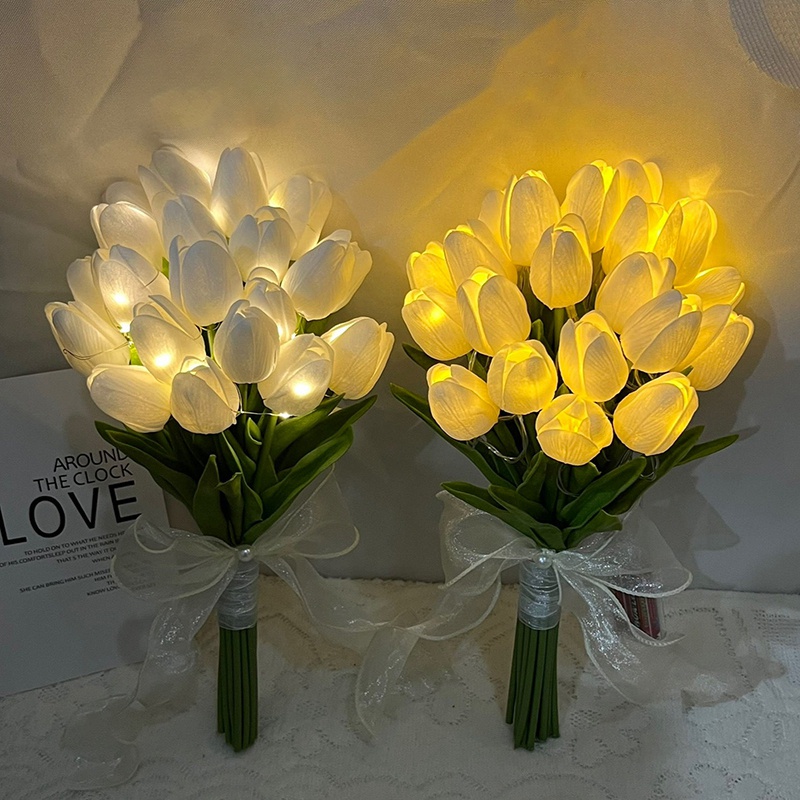 Bó Hoa Tulip Có Đèn LED Phát Sáng Độc Đáo