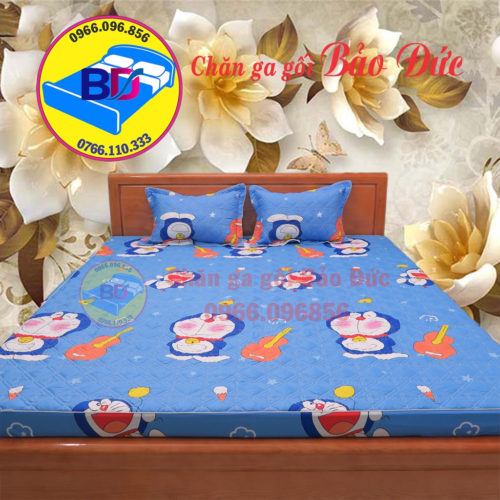 Ga giường trần bông, ga bo chun, đầy đủ kích thước, đa dạng mẫu mã