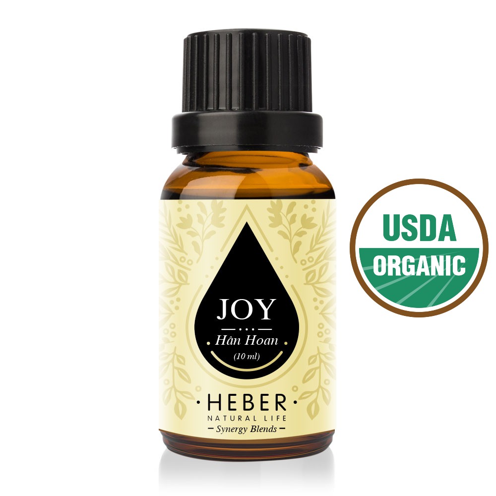Tinh Dầu Hân Hoan Heber - Joy Essential Oil Blends, Cao Cấp Nhập Khẩu, Thiên Nhiên Nguyên Chất, Xông Hương Thơm Phòng