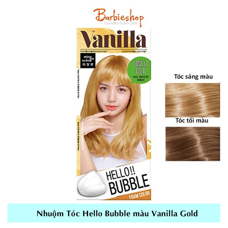 Nhuộm Tóc Miseen Hello Bubble Foam – Màu Vanilla Gold