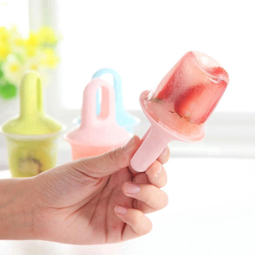 DIY Ice Cream Pops Mold/ Portable Food Grade PP Popsicle Mould/ Food Supplement Tools/ Summer Kitchen Fruit Shake Accessories