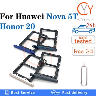 Khay Đựng Thẻ Sim Điện Thoại Thay Thế Kèm Khay Đựng Thẻ Micro SD Thay Thế Cho Huawei Nova 5T / Honor 20