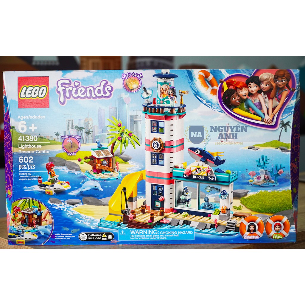 [Chính hãng] LEGO Friends 41380 Ngọn Hải Đăng Heartlake (Lighthouse Rescue Center) 6+ HÀNG NHẬP NGUYÊN ANH