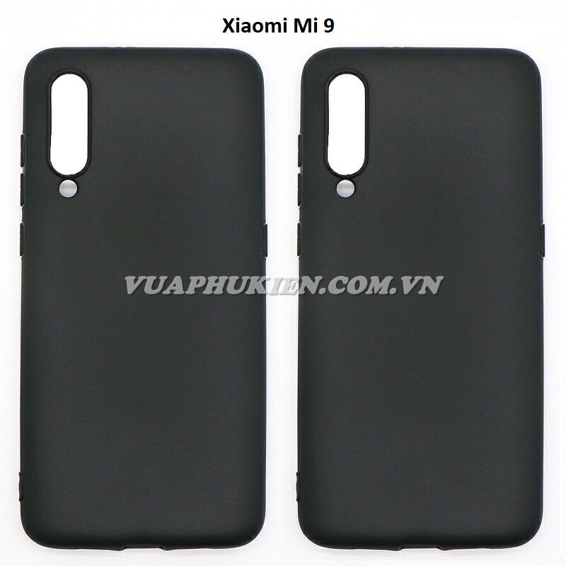 Ốp lưng silicone dẻo màu đen cho Xiaomi Mi 9, Mi 9 SE, Mi 8, Mi 8 SE, Mi 8 Lite, Redmi 8A, Redmi 7A, Redmi 6A, Redmi 6