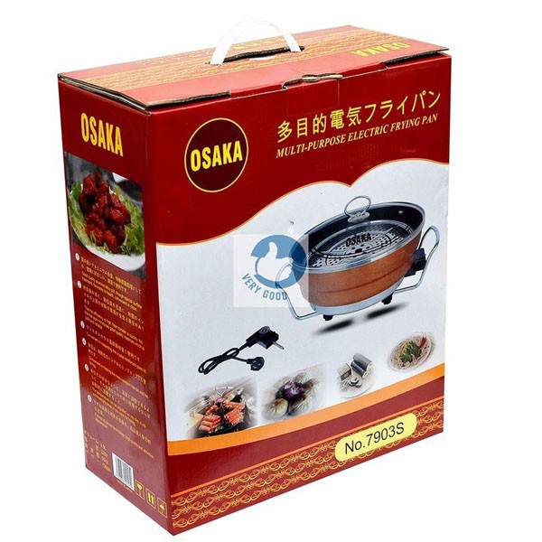 Chảo Lẩu Điện Đa Năng Osaka 7903S 5 Mức Điều Chỉnh Nhiệt Độ, An Toàn Tuyệt Đối, Bảo Hành 3 Tháng