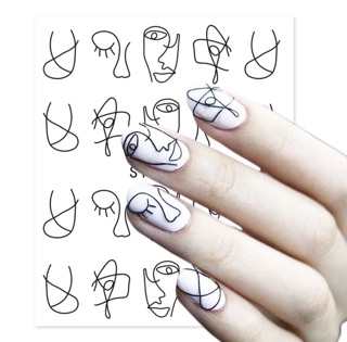 Sticker hình màu đen( có 30 mẫu)