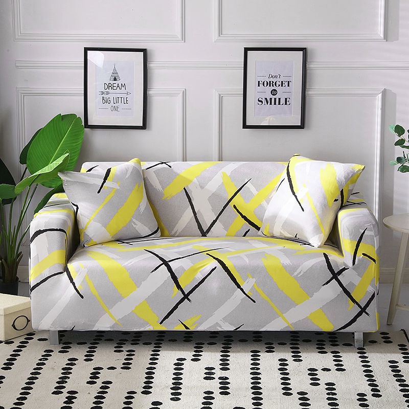 Ghế Sofa đàn Hồi Bọc Ghế Sofa Lười Bọc Bảo Vệ Ghế Sofa Chống Trượt Bắc Âu Bao Gồm Tất Cả Các Vật Liệu Phủ Ghế Sofa Chống Trượt 1/2/3/4 Người Bọc Ghế Sofa Phổ Thông