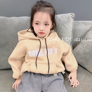 Áo hoodie cho bé trai, bé gái áo nỉ bông dày dặn Royalkids