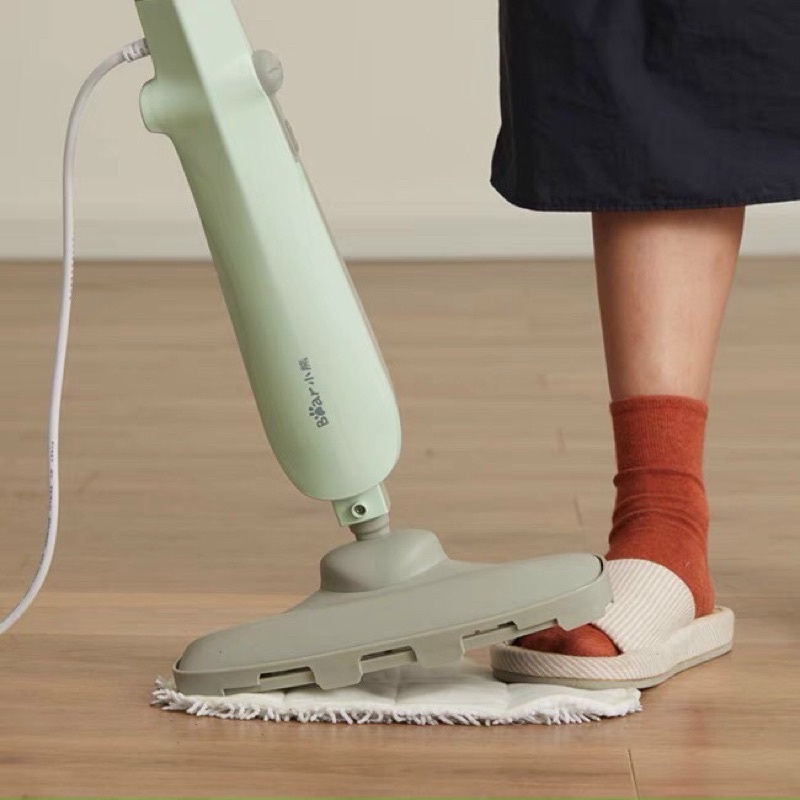 Cây Lau Nhà Hơi Nước Bear ZDH-P10A1 Công Suất 1000W Chổi Lau Thông Minh Khử Khuẩn Bằng Hơi Nóng - Hàng Nhập Khẩu