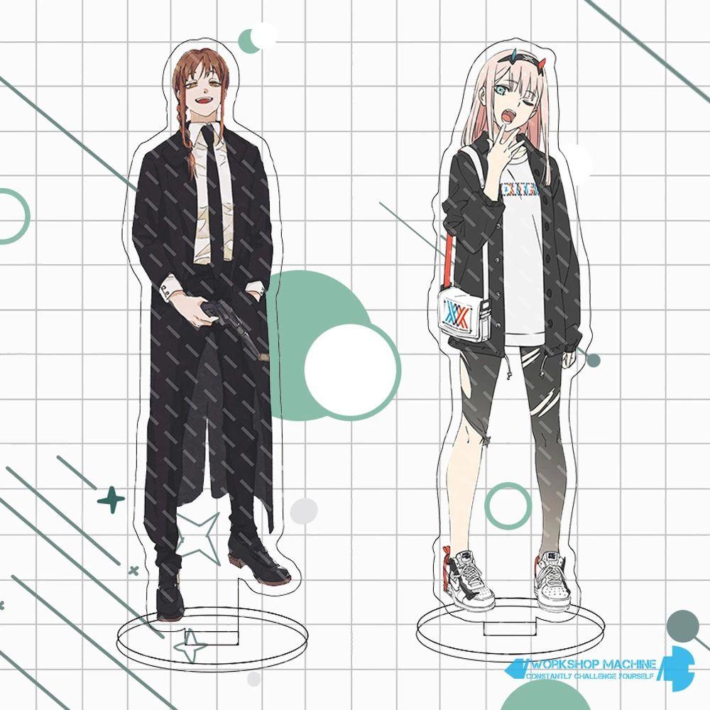 DARNELL Mô Hình Nhân Vật Hoạt Hình Anime Bằng Acrylic Trong Suốt Để Bàn Trang Trí