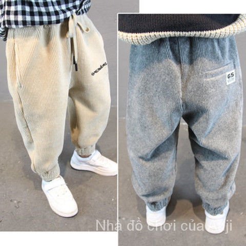 Korean Baby Boy Harem Loose Corduroy Pants