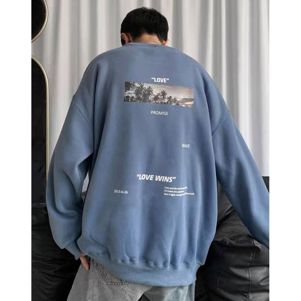 Áo Sweater LOVE WINS 3 màu Nam nữ | BigBuy360 - bigbuy360.vn